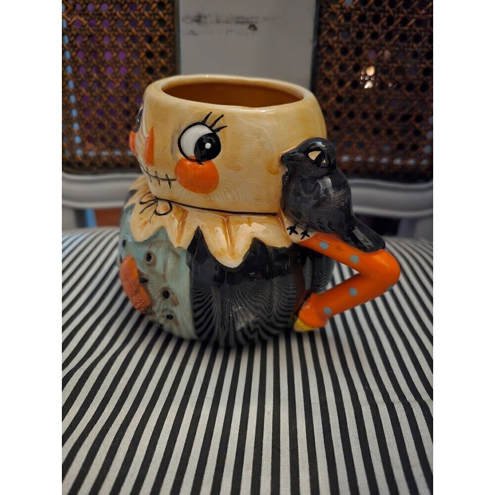 Johanna Parker Harvest Male Scarecrow Fall Coffee Mug Autumn - Picture 2 of 9